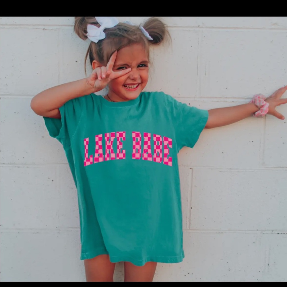 Lake Babe Kids T-Shirt - Teal